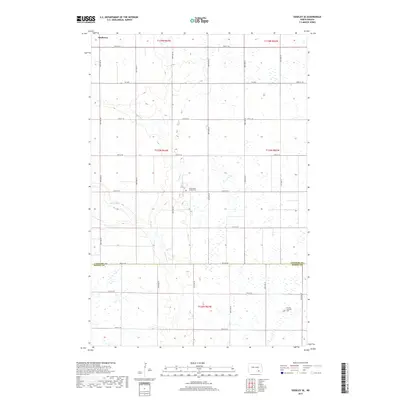 2017 Map of Edgeley SE, 2017 Print