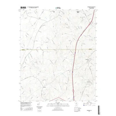2017 Map of Edgemoor, 2017 Print