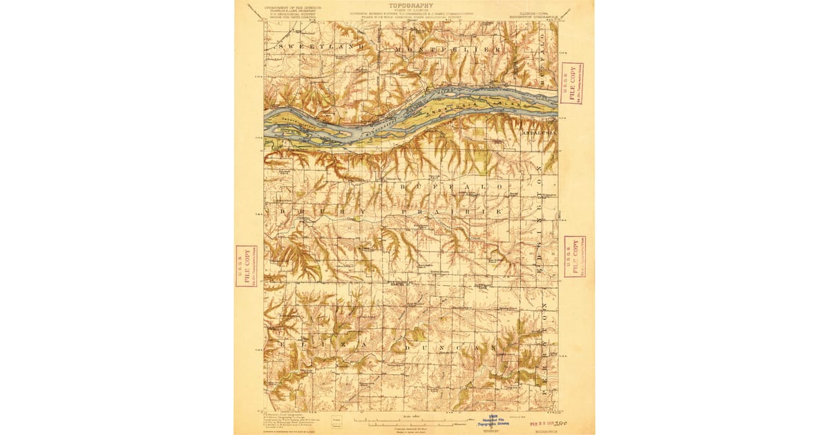 1916 Map of Edgington, IL — High-Res | Pastmaps