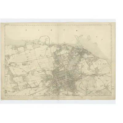 1852 Map of Edinburghshire, Sheet 2, 1853 Print