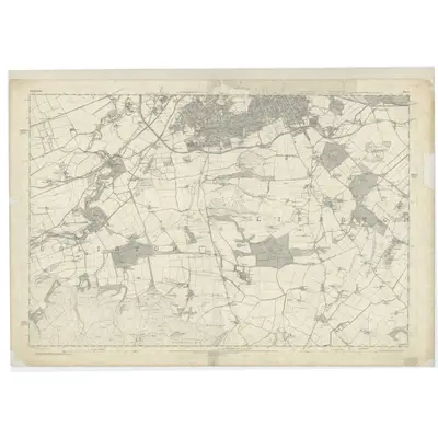 1877 Map of Edinburghshire, Sheet 6, 1890 Print