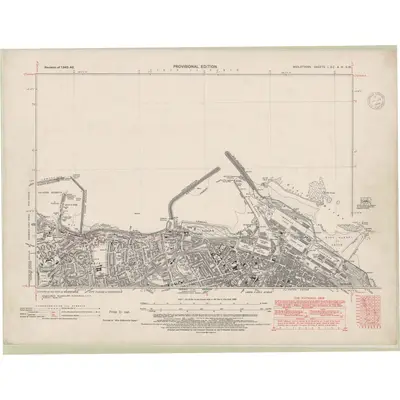 1946 Map of Edinburghshire Sheet I.SE & Ia.SW, 1948 Print