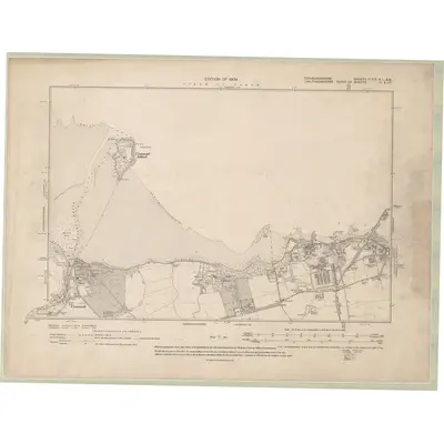 1906 Map of Edinburghshire Sheet Ib.SE & 1.SW, 1909 Print