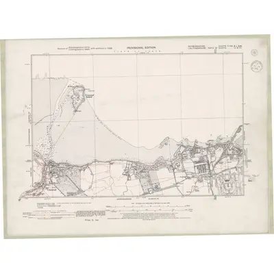 1938 Map of Edinburghshire Sheet Ib.SE & 1.SW, 1944 Print