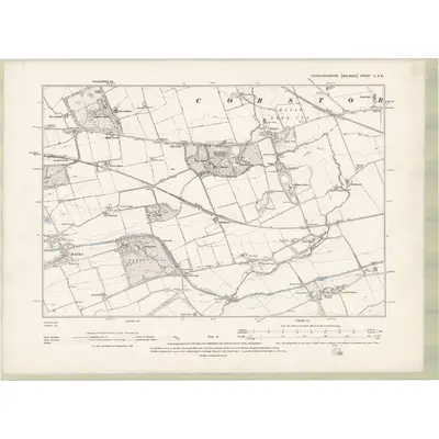 1893 Map of Edinburghshire Sheet II.SE, 1895 Print
