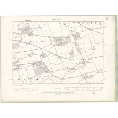1912 Map of Edinburghshire Sheet II.SE, 1915 Print
