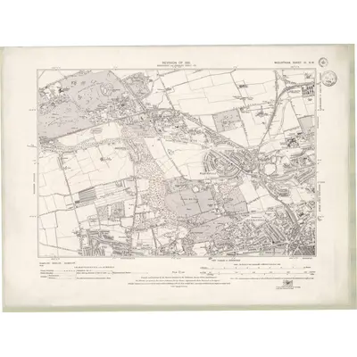 1931 Map of Edinburghshire Sheet III.NW