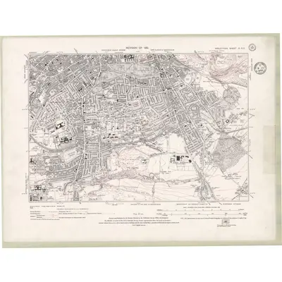 1932 Map of Edinburghshire Sheet III.SE, 1935 Print