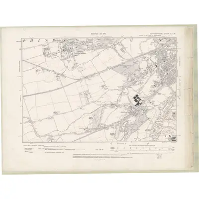 1912 Map of Edinburghshire Sheet III.SW, 1919 Print