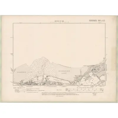 1906 Map of Edinburghshire Sheet IV.NE, 1909 Print