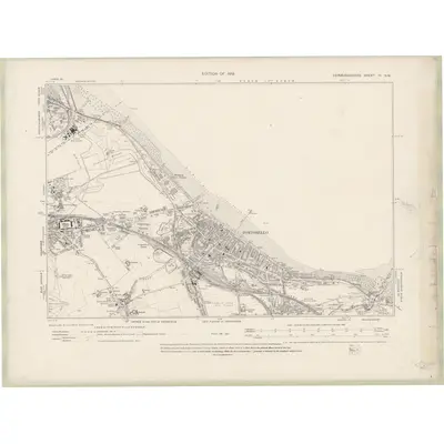 1913 Map of Edinburghshire Sheet IV.NW, 1919 Print