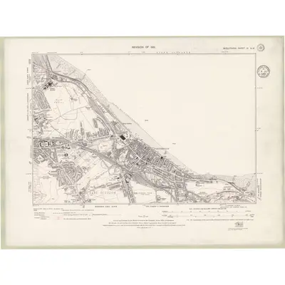1932 Map of Edinburghshire Sheet IV.NW, 1935 Print