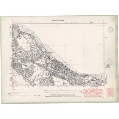 1938 Map of Edinburghshire Sheet IV.NW, 1946 Print
