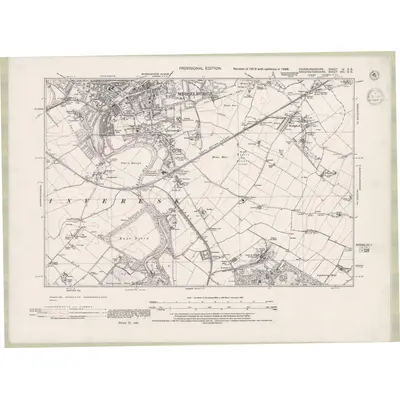 1938 Map of Edinburghshire Sheet IV.SE, 1944 Print