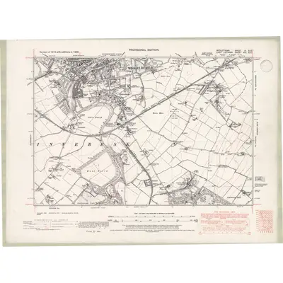 1938 Map of Edinburghshire Sheet IV.SE, 1947 Print