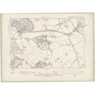1893 Map of Edinburghshire Sheet IV.SW, 1895 Print