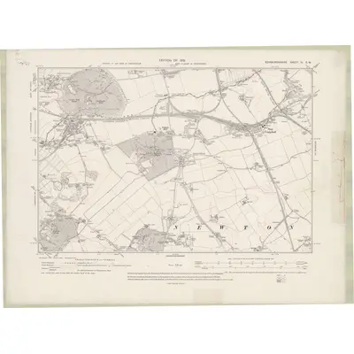 1913 Map of Edinburghshire Sheet IV.SW, 1919 Print