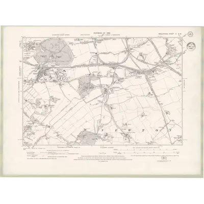 1932 Map of Edinburghshire Sheet IV.SW, 1934 Print