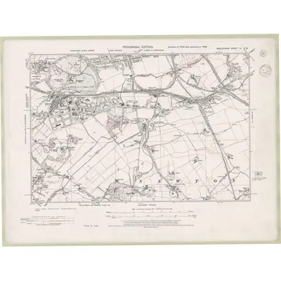 1938 Map of Edinburghshire Sheet IV.SW, 1944 Print