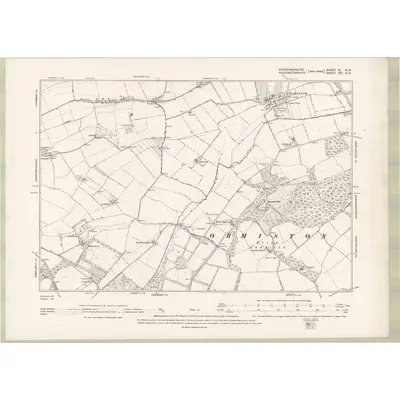 1893 Map of Edinburghshire Sheet IX.NW, 1895 Print