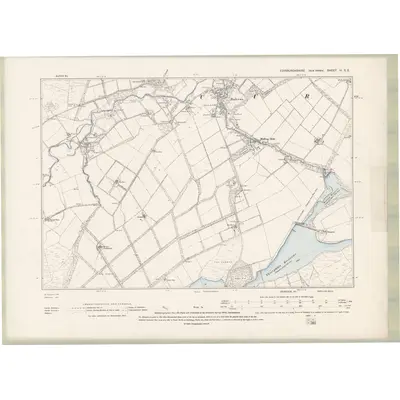 1893 Map of Edinburghshire Sheet VI.SE, 1895 Print