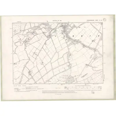 1913 Map of Edinburghshire Sheet VI.SE, 1915 Print
