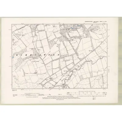 1893 Map of Edinburghshire Sheet VI.SW, 1895 Print
