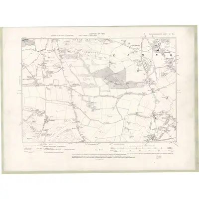 1912 Map of Edinburghshire Sheet VII.NE, 1919 Print