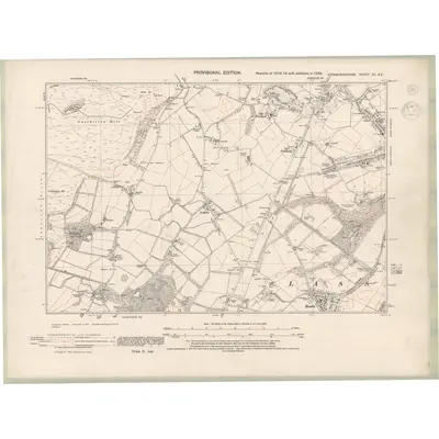 1938 Map of Edinburghshire Sheet VII.SE, 1944 Print