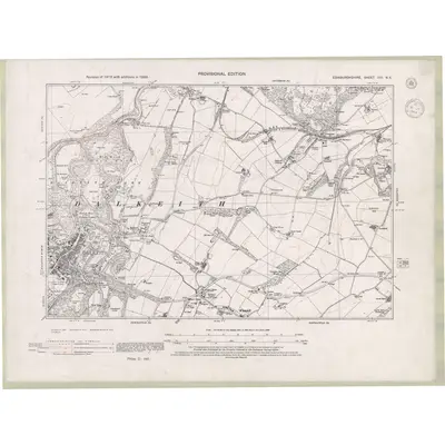 1938 Map of Edinburghshire Sheet VIII.NE, 1944 Print