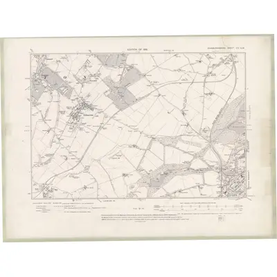 1912 Map of Edinburghshire Sheet VIII.NW, 1919 Print