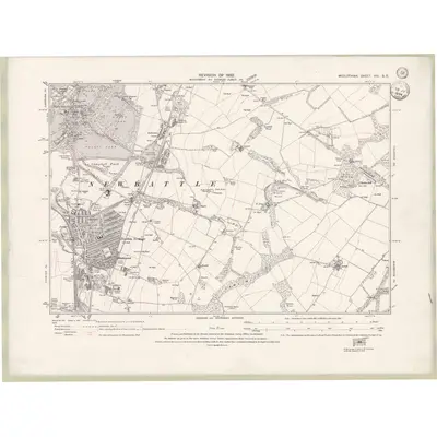 1932 Map of Edinburghshire Sheet VIII.SE, 1934 Print