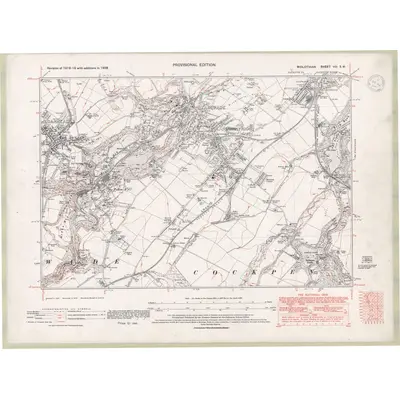 1938 Map of Edinburghshire Sheet VIII.SW, 1947 Print