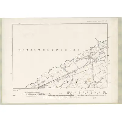 1893 Map of Edinburghshire Sheet X.NE, 1895 Print