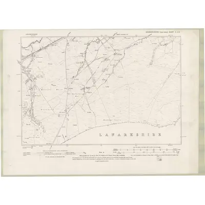 1893 Map of Edinburghshire Sheet X.SE, 1895 Print