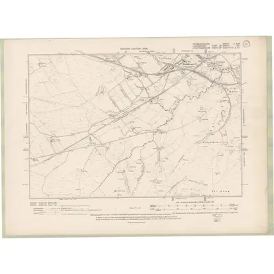 1905 Map of Edinburghshire Sheet X.SW, 1909 Print