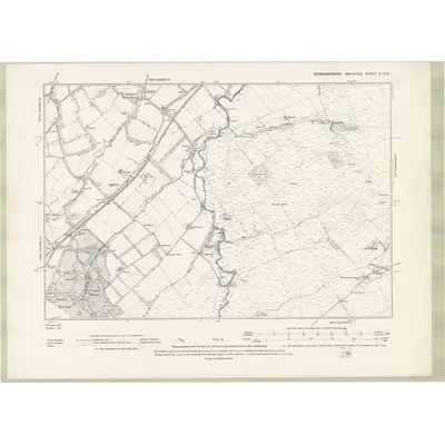 1893 Map of Edinburghshire Sheet XI.NE, 1895 Print