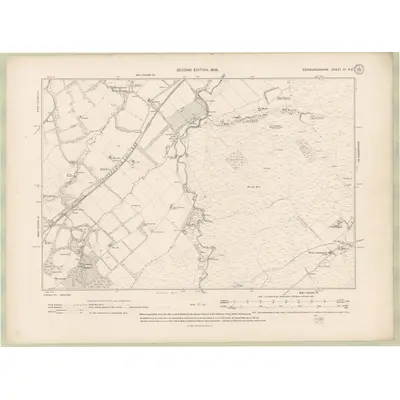 1905 Map of Edinburghshire Sheet XI.NE, 1908 Print