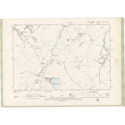 1893 Map of Edinburghshire Sheet XI.SE, 1895 Print