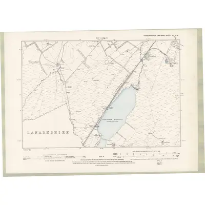 1893 Map of Edinburghshire Sheet XI.SW, 1895 Print