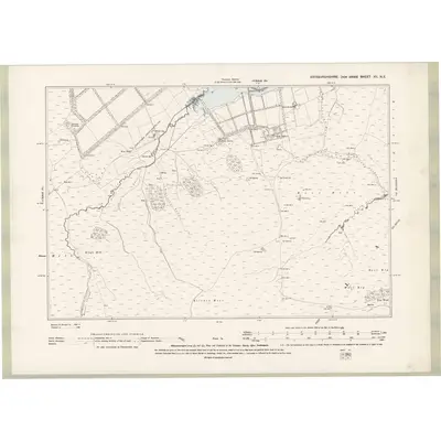 1893 Map of Edinburghshire Sheet XII.NE, 1895 Print