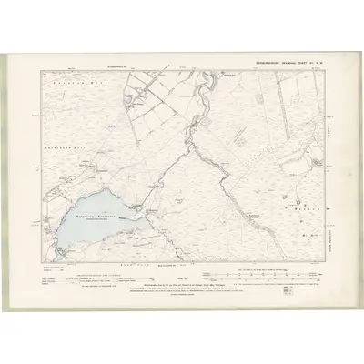1893 Map of Edinburghshire Sheet XII.NW, 1895 Print