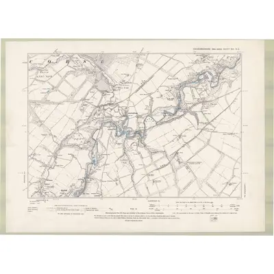 1892 Map of Edinburghshire Sheet XIII.NE, 1895 Print
