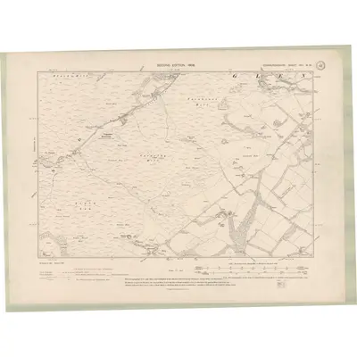 1905 Map of Edinburghshire Sheet XIII.NW, 1908 Print