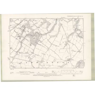1892 Map of Edinburghshire Sheet XIV.NW, 1895 Print