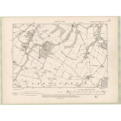 1905 Map of Edinburghshire Sheet XIV.NW, 1908 Print
