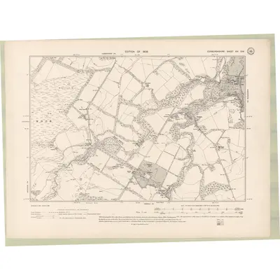 1906 Map of Edinburghshire Sheet XIV.SW, 1908 Print