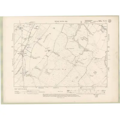 1905 Map of Edinburghshire Sheet XIX.NE, 1909 Print
