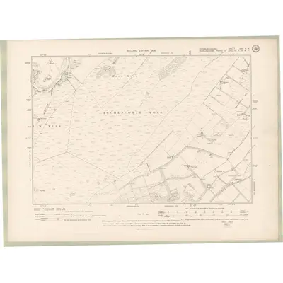 1905 Map of Edinburghshire Sheet XIX.NW, 1908 Print