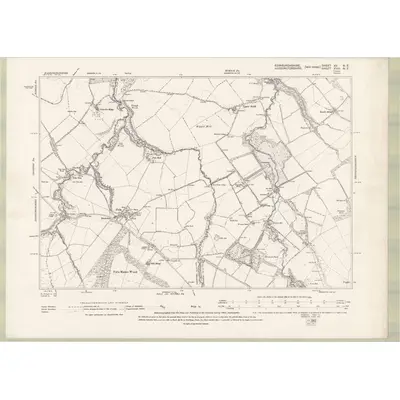 1892 Map of Edinburghshire Sheet XV.NE, 1895 Print